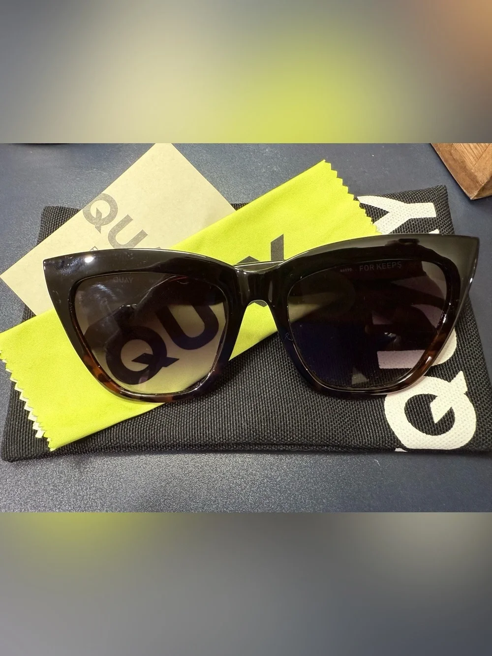 *NWT* Quay Australia For Keeps 56mm Cat Eye Sunglasses